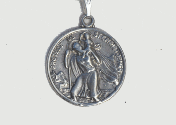 St. Christopher’s Medal in 925 Sterling Silver