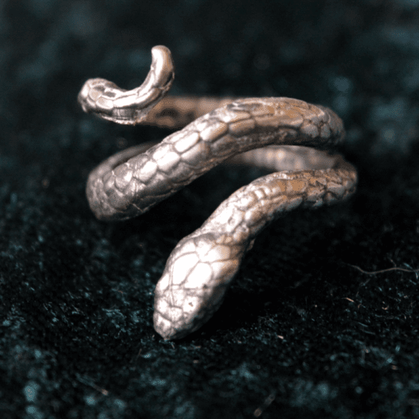 Silver Adjustable Snake Ring 925 Silver