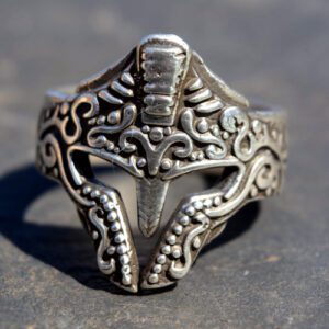 Shop our Spartan Ring in 925 sterling silver. Bold, legendary design with a detailed Spartan helmet. Perfect for adding timeless elegance and strength.