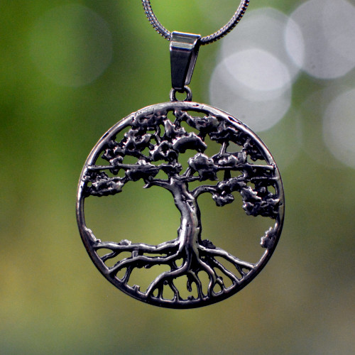 Explore our Tree of Life Pendant in 925 sterling silver. This elegant pendant features a classic tree design, symbolizing growth and connection.