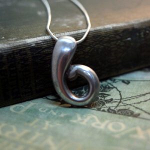 Curl Pendant In 925 Sterling Silver