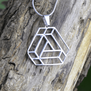 Impossible Triangle Pendant in 925 Sterling Silver